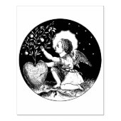 Valentijn Cherub Angel Cupid met hartstempel Rubberstempel (Afrduk)