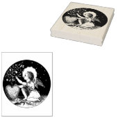 Valentijn Cherub Angel Cupid met hartstempel Rubberstempel (Gestempeld)