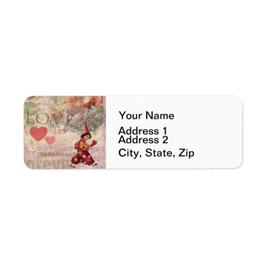 Valentijn Cherub Etiket (Voorkant)