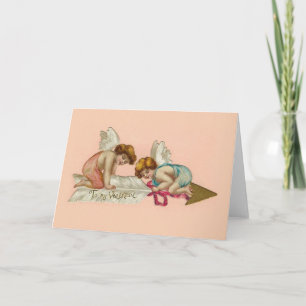 Valentijn Cherubs Arrow Feestdagen Kaart