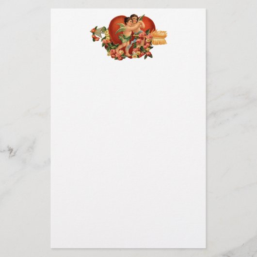  Valentijn Cherubs Briefpapier (Voorkant)