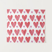 Valentijn Chic Pattern Wandkleed (Voorkant (horizontaal))