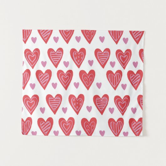 Valentijn Chic Pattern Wandkleed (Voorkant (horizontaal))