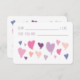 Valentijn Classroom Compliment Card Kaart