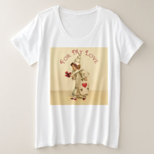  Valentijn clown zijn mijn liefde Grote Maat T-shirt