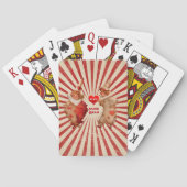 Valentijn Clowns met Custom Message Heart Pokerkaarten (Achterkant)