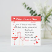 Valentijn Cocktails Kaart (Staand voorkant)