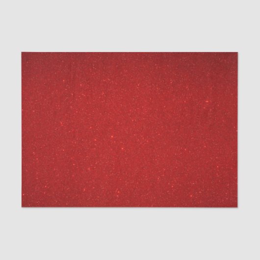Valentijn Collectie Plain Red Glitter Tissuepapier (Voorkant)