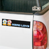 Valentijn: Computer Geek Leet Speak Love Bumpersticker (Op Truck)