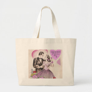 Valentijn Couple Grote Tote Bag