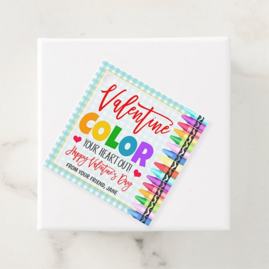 Valentijn Crayon Gift Label (In situ)