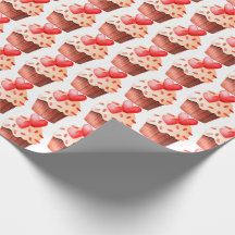 Valentijn cupcake met hartjes