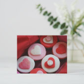 Valentijn Cupcakes Feestdagenkaart (Staand voorkant)