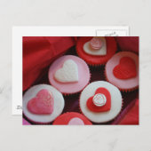Valentijn Cupcakes Feestdagenkaart (Voorkant / Achterkant)