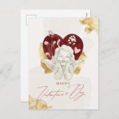  Valentijn Cupid Angel Feestdagenkaart (Voorkant / Achterkant)