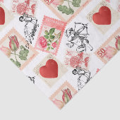 Valentijn Cupid en Stamps Tissuepapier (Detail)