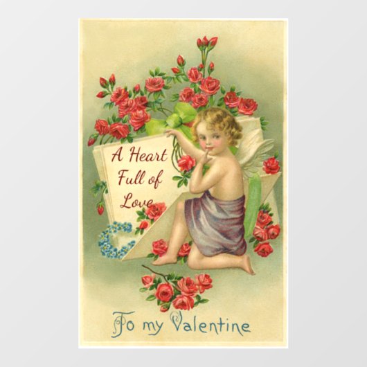  Valentijn Cupid Window Cling Raamsticker (Vel)