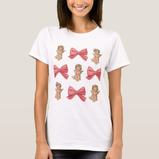 Valentijn Cupido Coquette Roze T-shirt