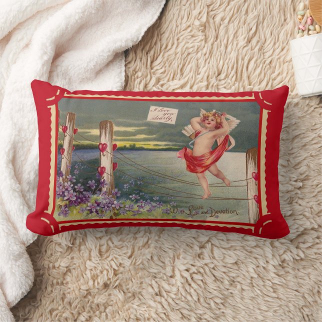  valentijn Cupido kunst Kussen (Deken)