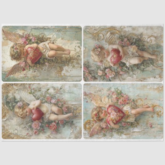 Valentijn Cupido's Tissuepapier (Voorkant)