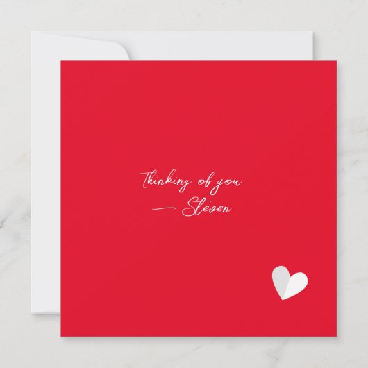 Valentijn Cute Paper Hearts Script (Achterkant)