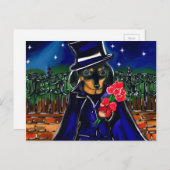 VALENTIJN DACHSHUND FEESTDAGENKAART (Voorkant / Achterkant)