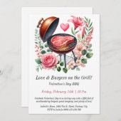  Valentijn Dag BBQ Uitnodiging (Voorkant / Achterkant)