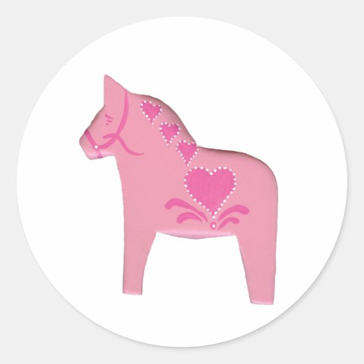 Valentijn Dala Horse Sticker (Voorkant)