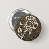 Valentijn Day Roos Button (Voorkant /achterkant)