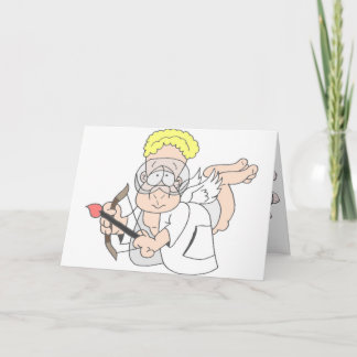 [Valentijn] de Cupido van de Wetenschapper Feestdagen Kaart