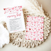 Valentijn die mama kent beste Baby shower spel Kaart