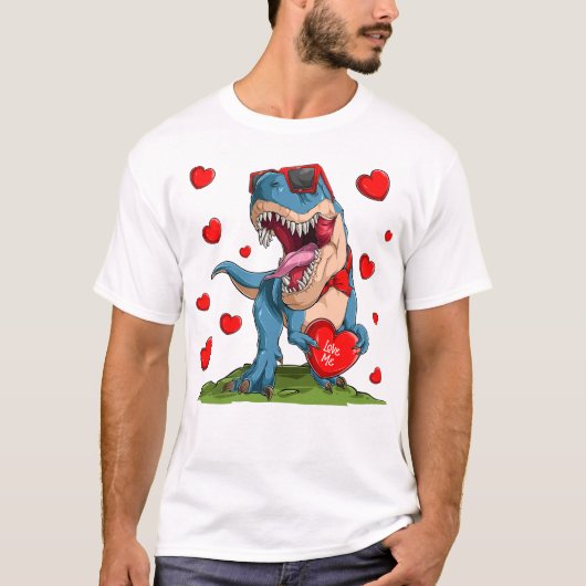 Valentijn Dinosaur T-shirt (Voorkant)