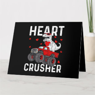 Valentijn Dinosaurus Monster Truck T Rex Hearts To Kaart