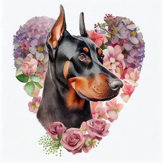 Valentijn Doberman Pinscher Dog Kussen