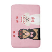 Valentijn Dogs Rottweiler Maltipoo Puppy Badmat (Voorkant Verticaal)