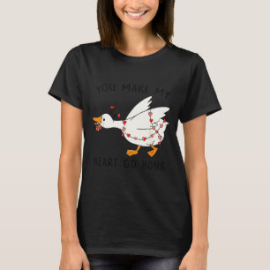 Valentijn Domme Gans Je Laat Mijn Hart Toeteren F T-shirt
