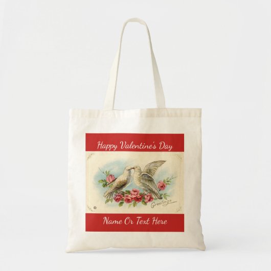Valentijn Doves Tote Bag (Voorkant)