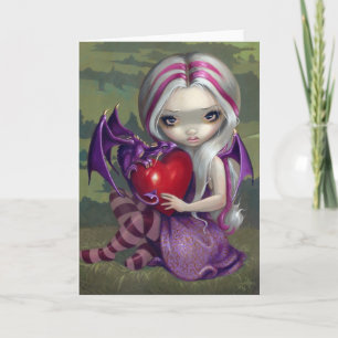 Valentijn Dragon gotische fee Kaart
