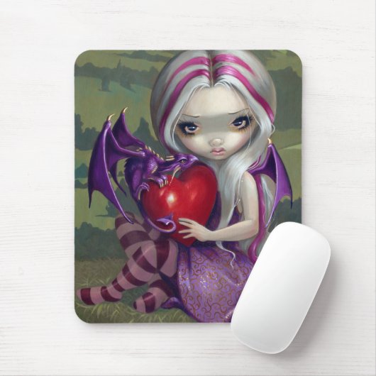 "Valentijn Dragon" Mousepad Muismat (Met muis)