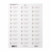 Valentijn Duck Return Address Label (Full Sheet)