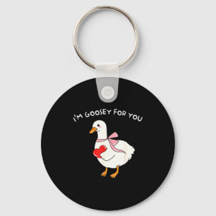 Valentijn Dwaze Gans Ik Ben Gans Verliefd Op Jou E Sleutelhanger