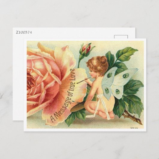 Valentijn, een boodschap van ware liefde, Victoria Briefkaart (Voorkant / Achterkant)