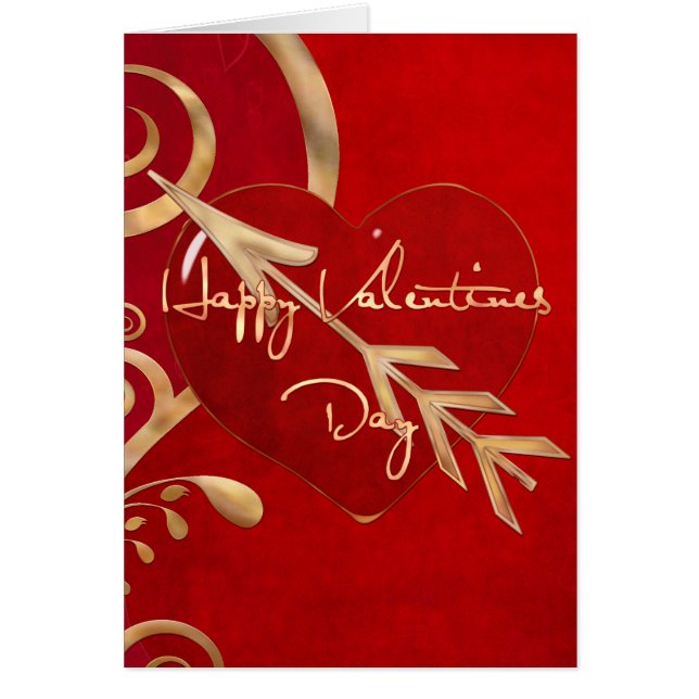 Valentijn Elegantie CUSTOM BERICHT VROUW VRIENDIN (Voorkant)