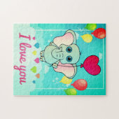 Valentijn Elephant Legpuzzel (Horizontaal)