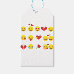 Valentijn Emojis Cadeaulabel