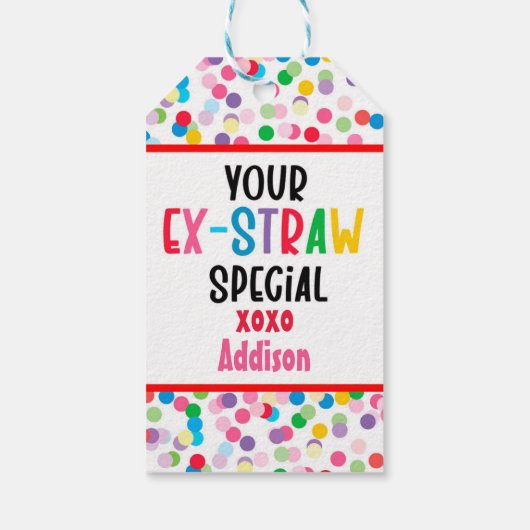 valentijn ex stro voor speciaal stro cadeaulabel (Achterkant)