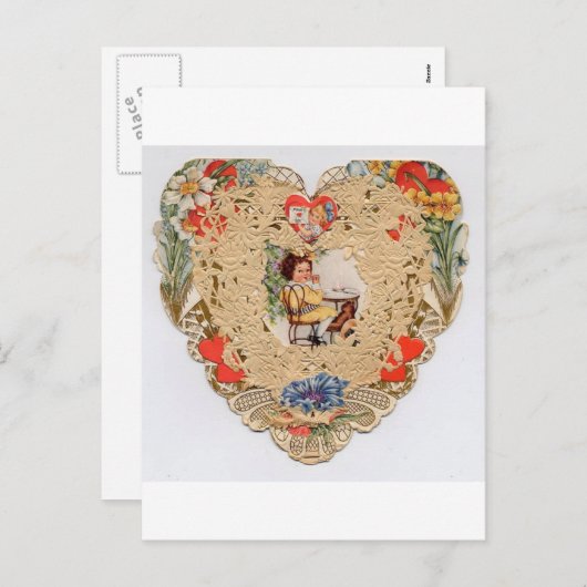 Valentijn Feestdagenkaart (Voorkant / Achterkant)