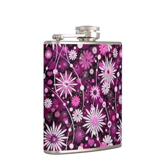 Valentijn Floral Pattern Heupfles (Rechts)