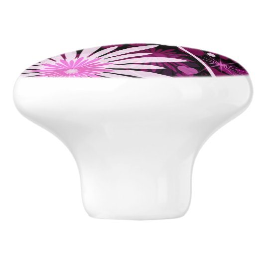 Valentijn Floral Pattern Keramische Knop (Zijkant)