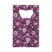 Valentijn Floral Pattern Kredietkaart Flessenopener (Achterkant)